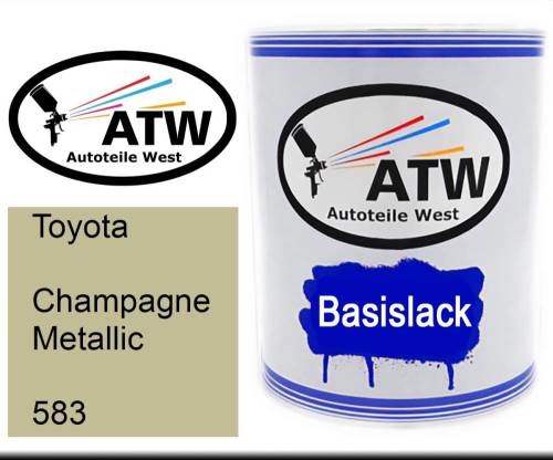 Toyota, Champagne Metallic, 583: 1L Lackdose, von ATW Autoteile West.